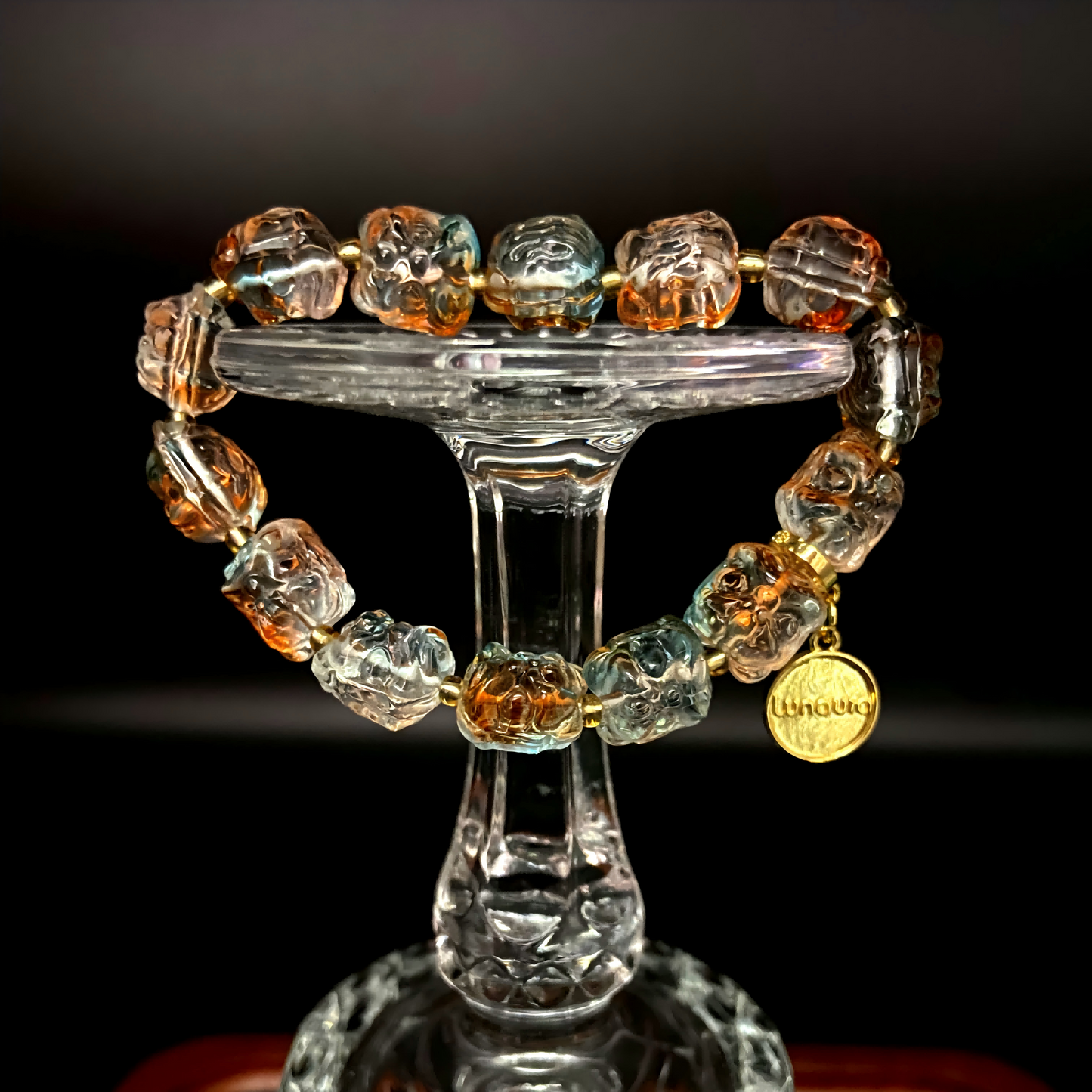Himalayan Crystal Lion Dance Bracelet – Spiritual Healing Beads for Energy, Protection, Wellness & Meditation, Blessed by Fire Ritual