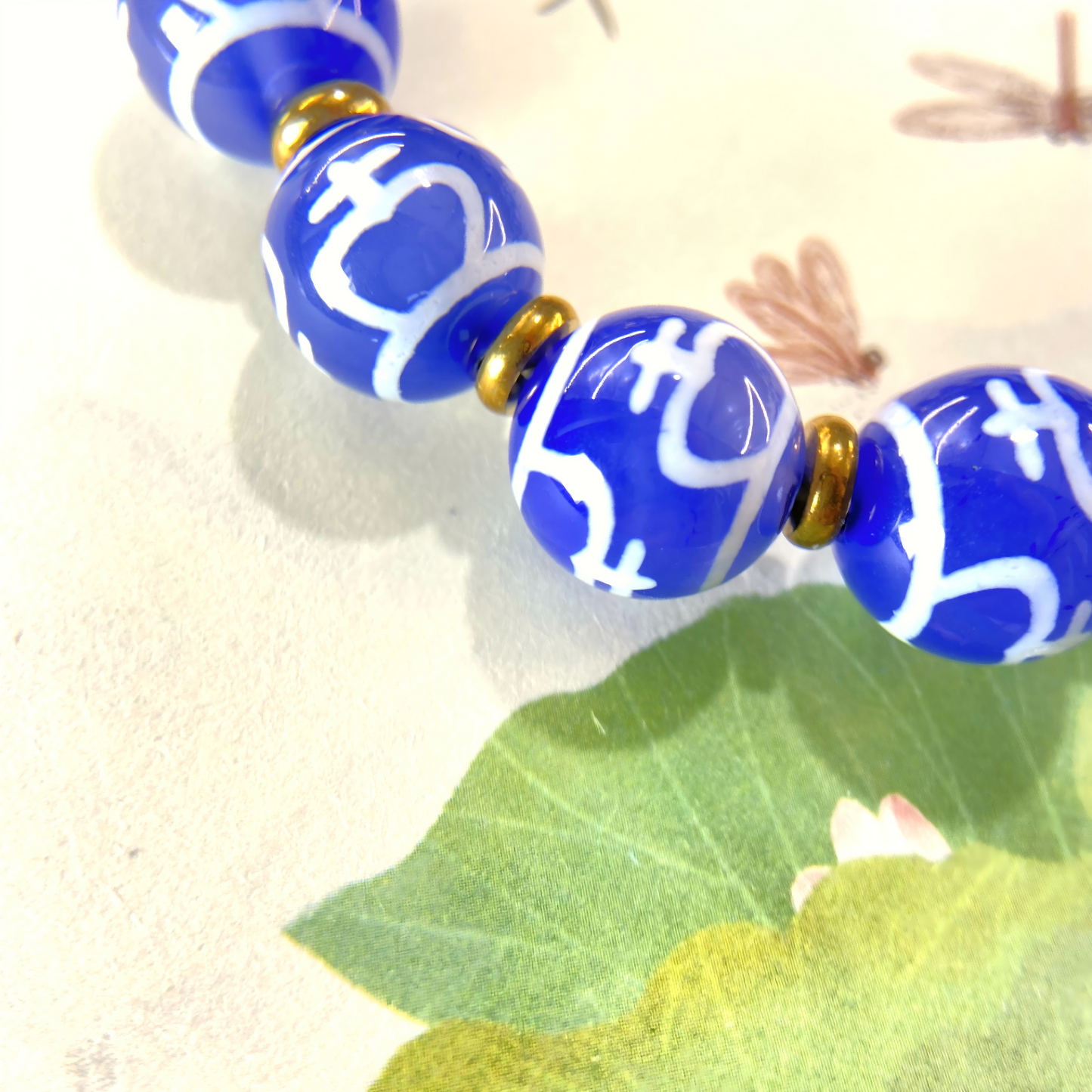 Blue Century Treasure Vase Dzi Bead Bracelet – Timeless Wisdom & Sacred Harmony