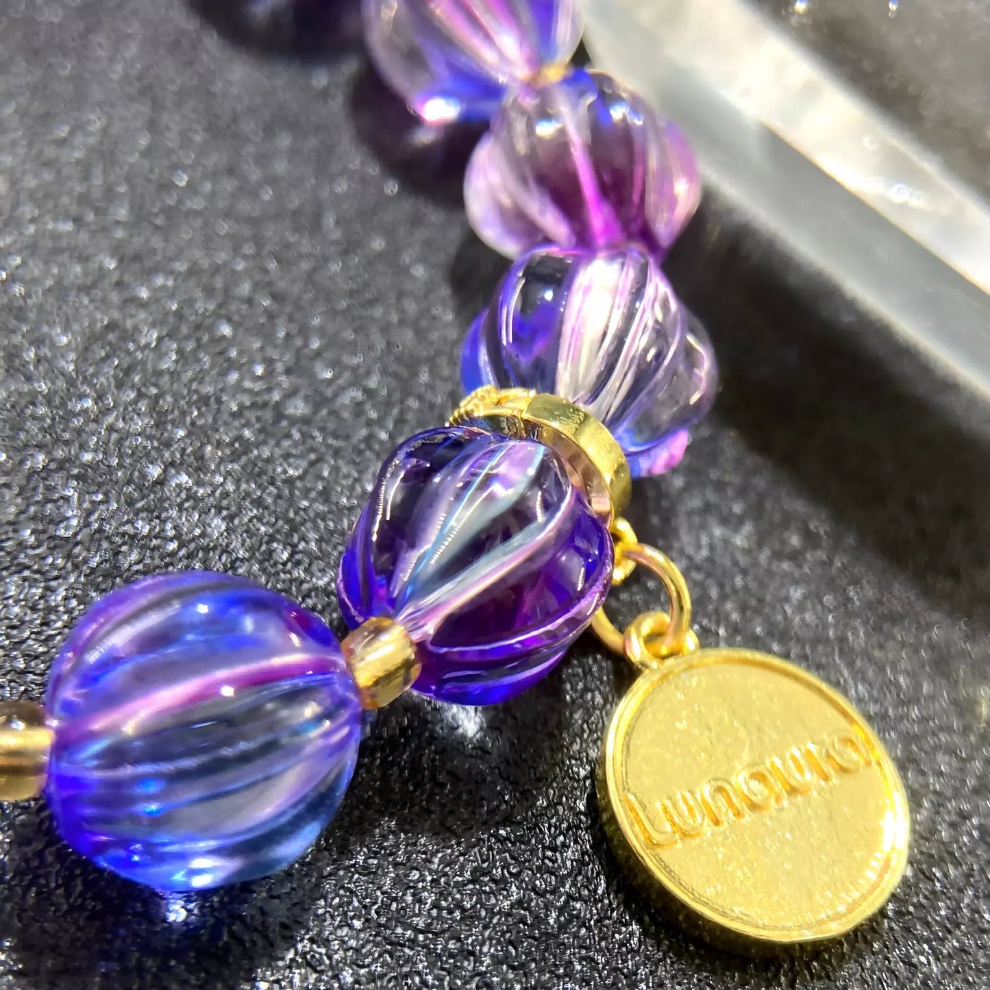 Mystic Oriental Bracelet – Temple Fire Consecrated Pumpkin Beads for Meditation & Protection