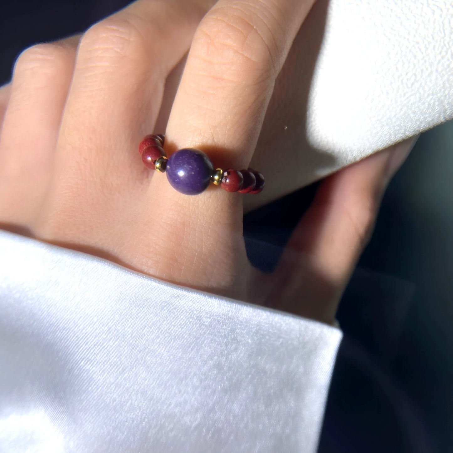 Nine Purple Oriental Healing Bead – Herbal Energy Amulet with Sandalwood, Frankincense & Traditional Tibetan Botanicals