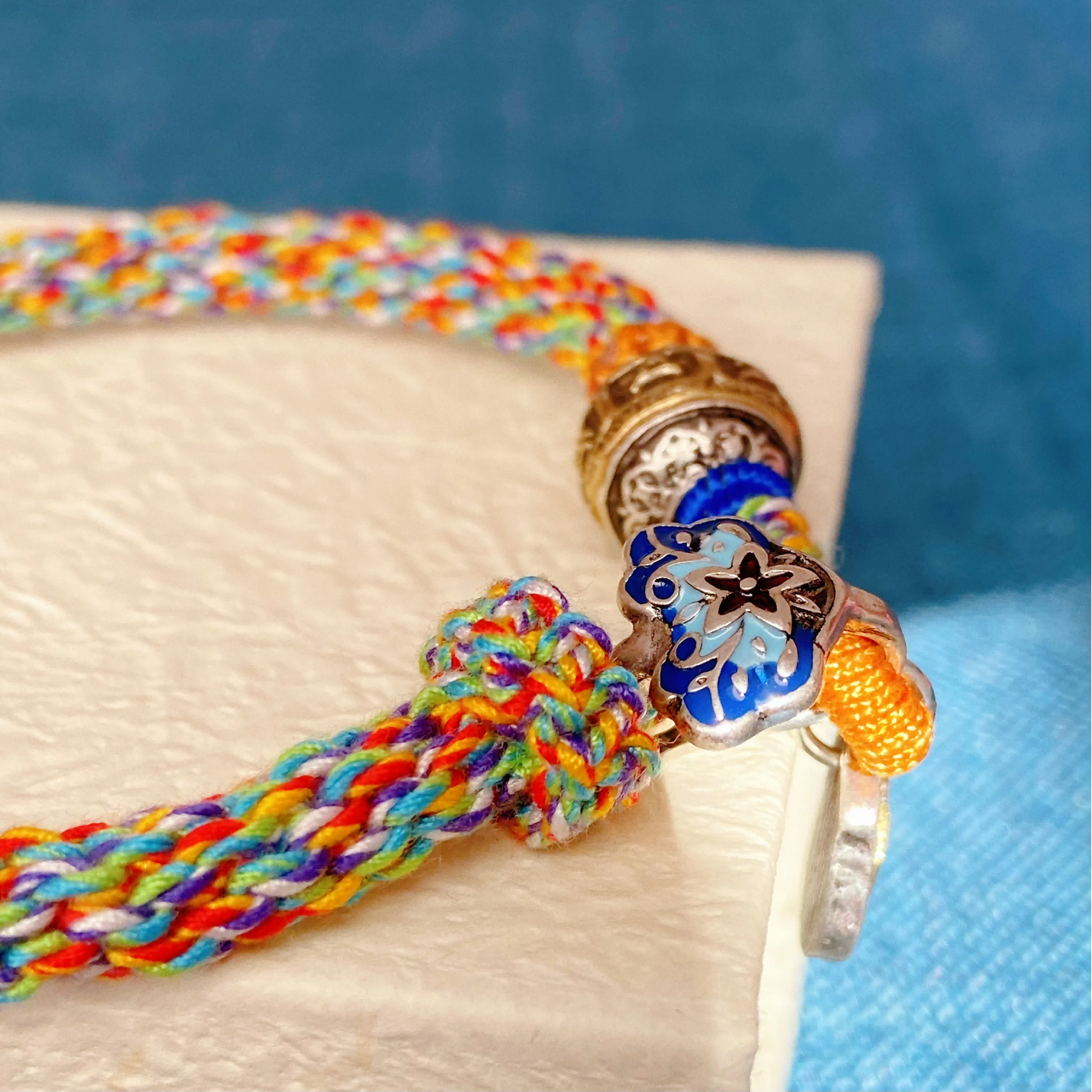 Tibetan Zaki Lhamo Fortune Bracelet – Energy Blessing & Good Luck Rope