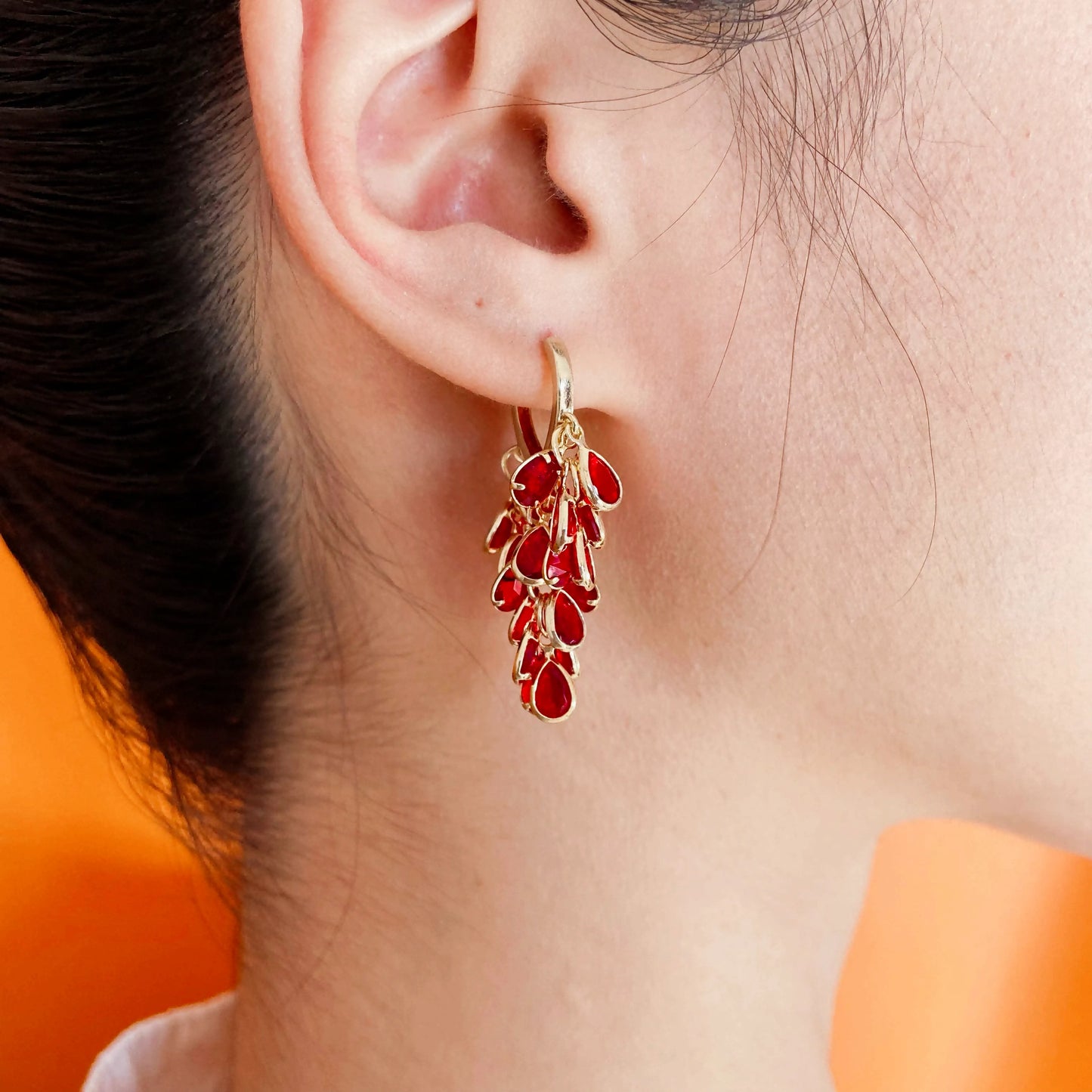 Feng Shui Red Waterdrop Earrings – Attract Love, Passion & Positive Energy