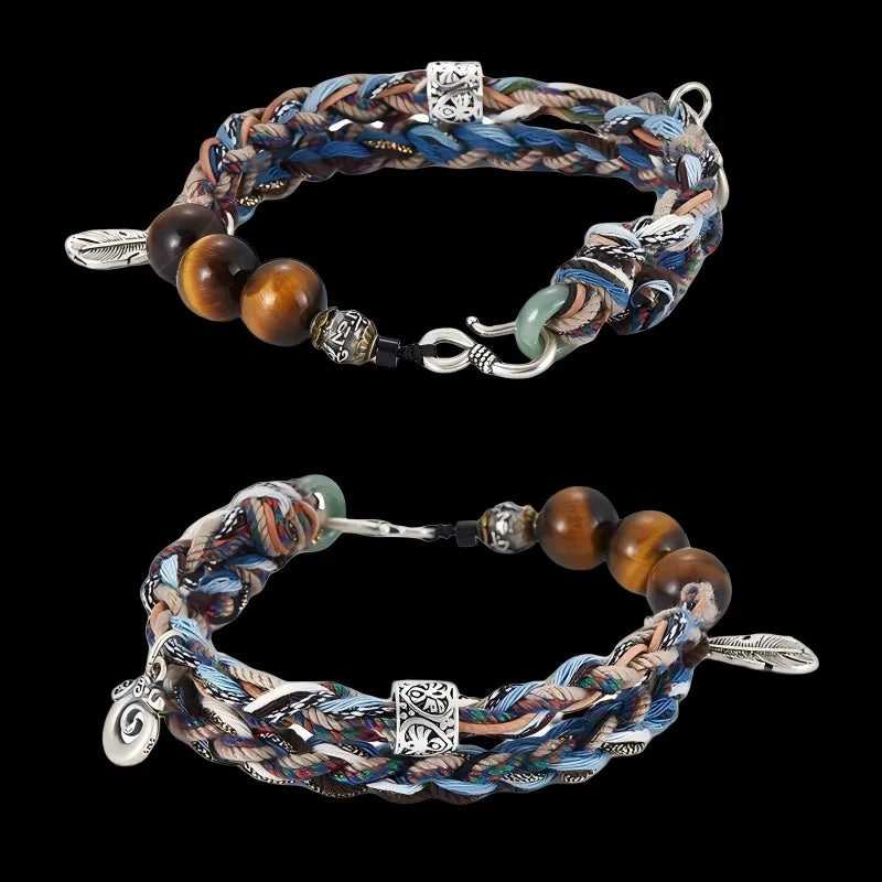 Blue Cotton Rope Bracelet - Harmony