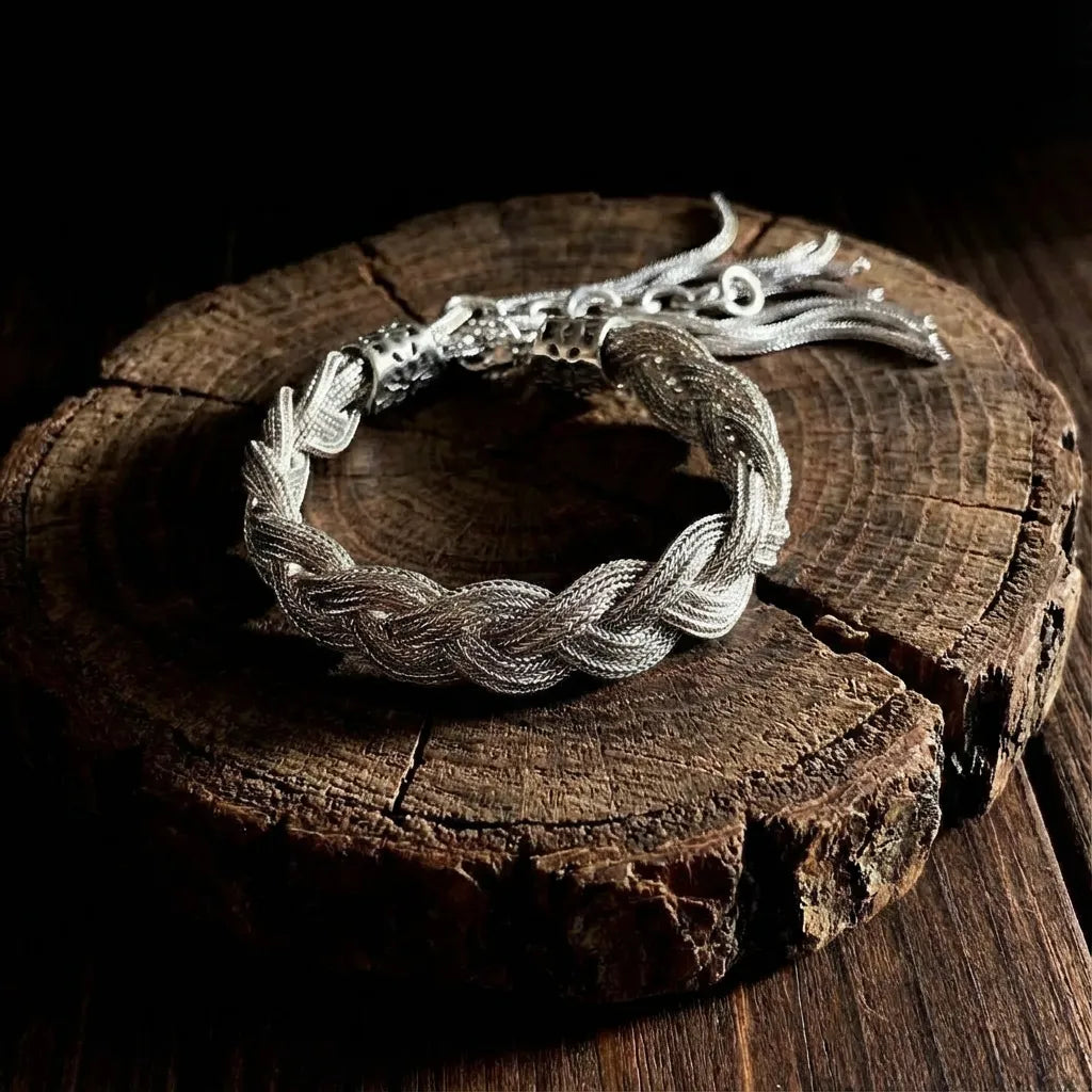 Silver Woven Bracelet - Cleansing