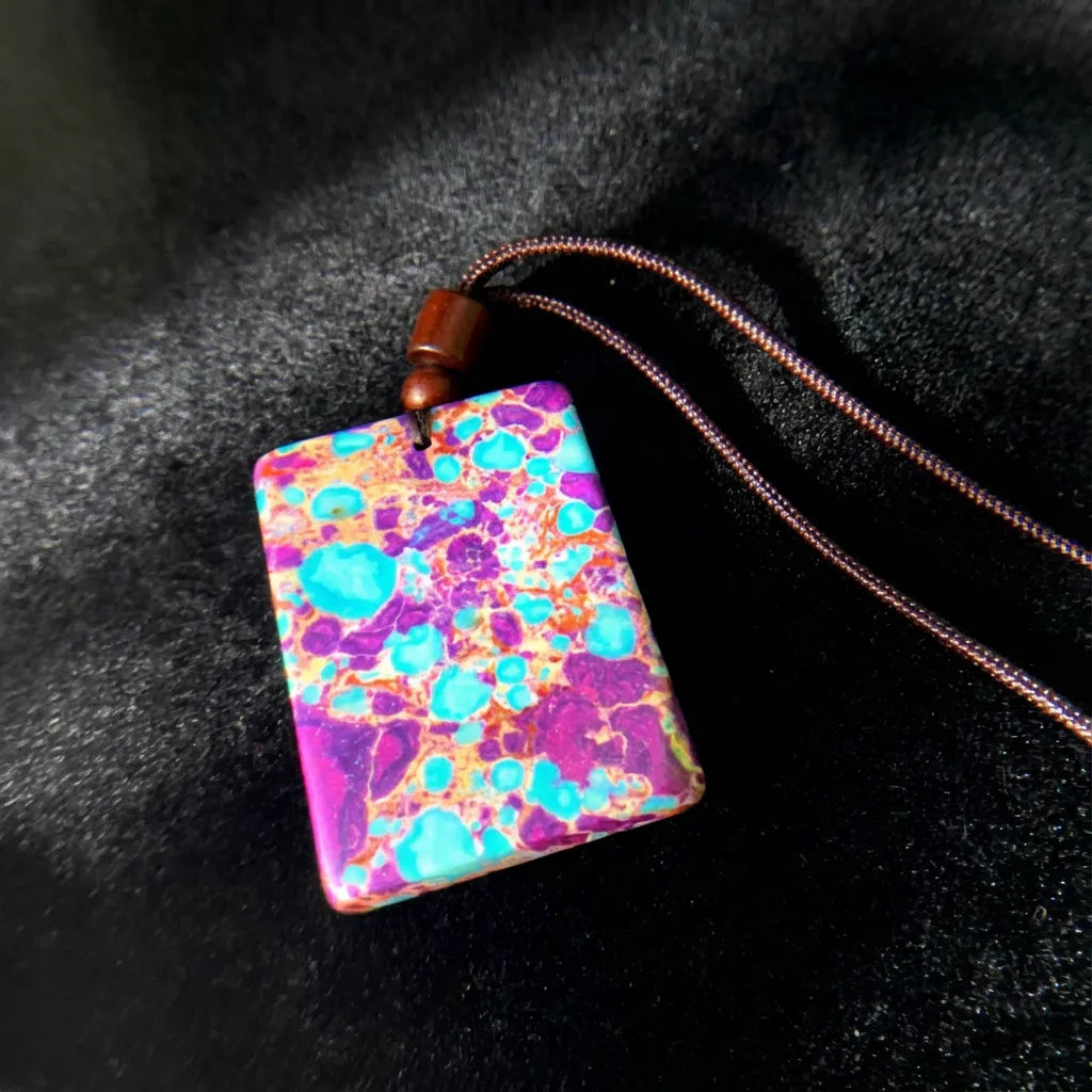 Purple Gajima Pendant Necklace – Healing