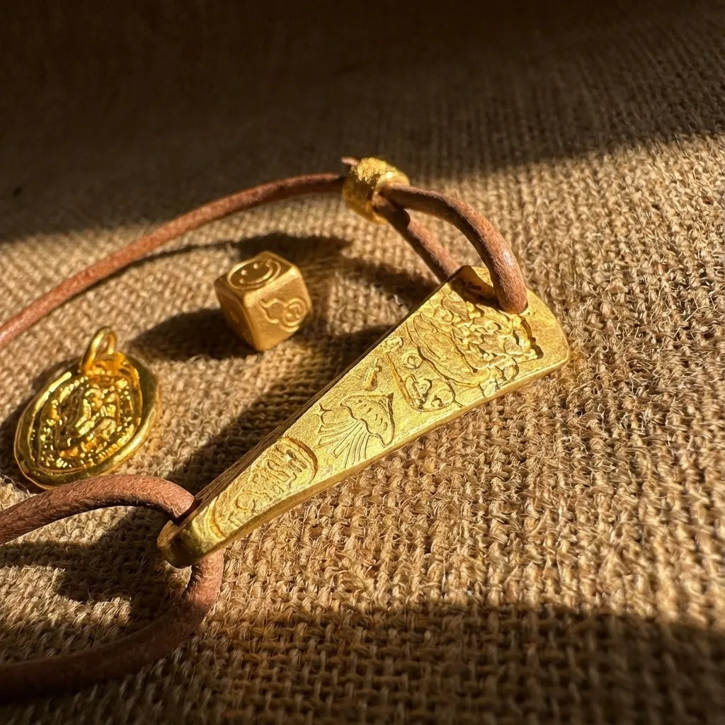 Brown Cowhide Bracelet - Wealth