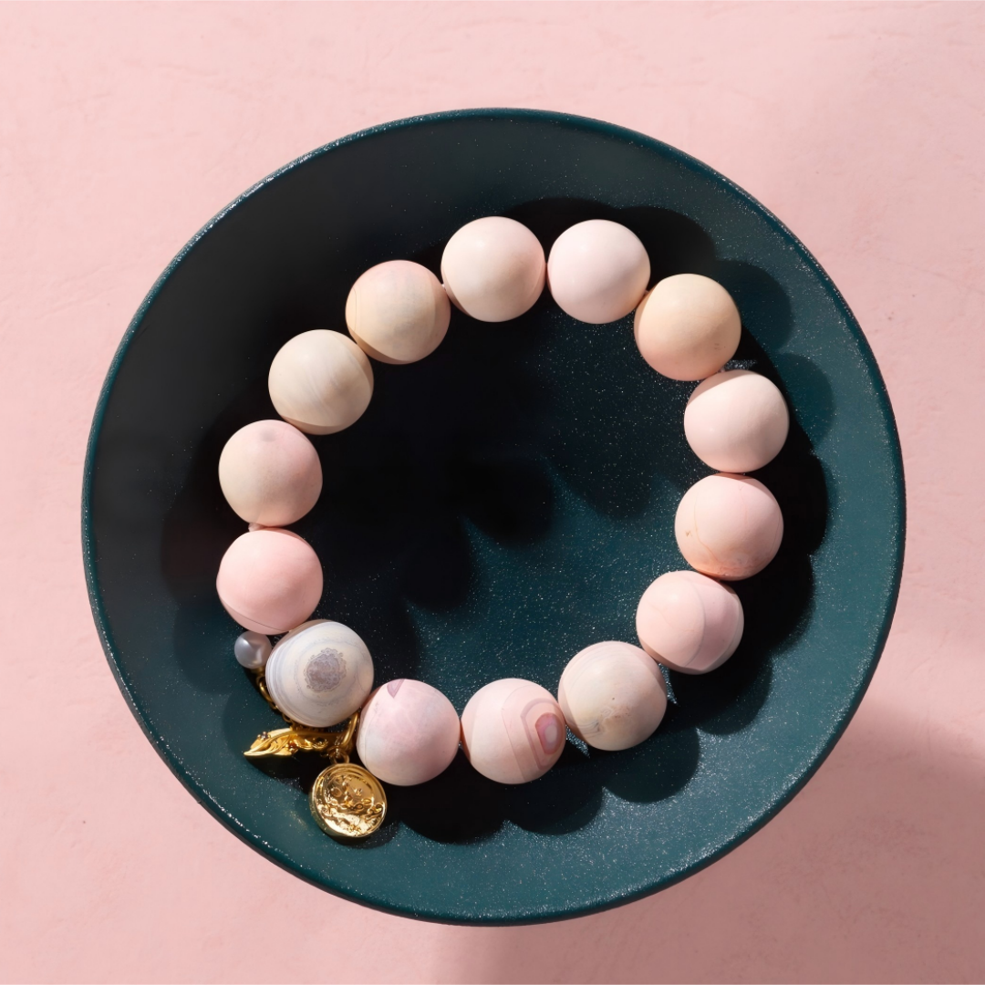 Pink Agate Bracelet - Protection