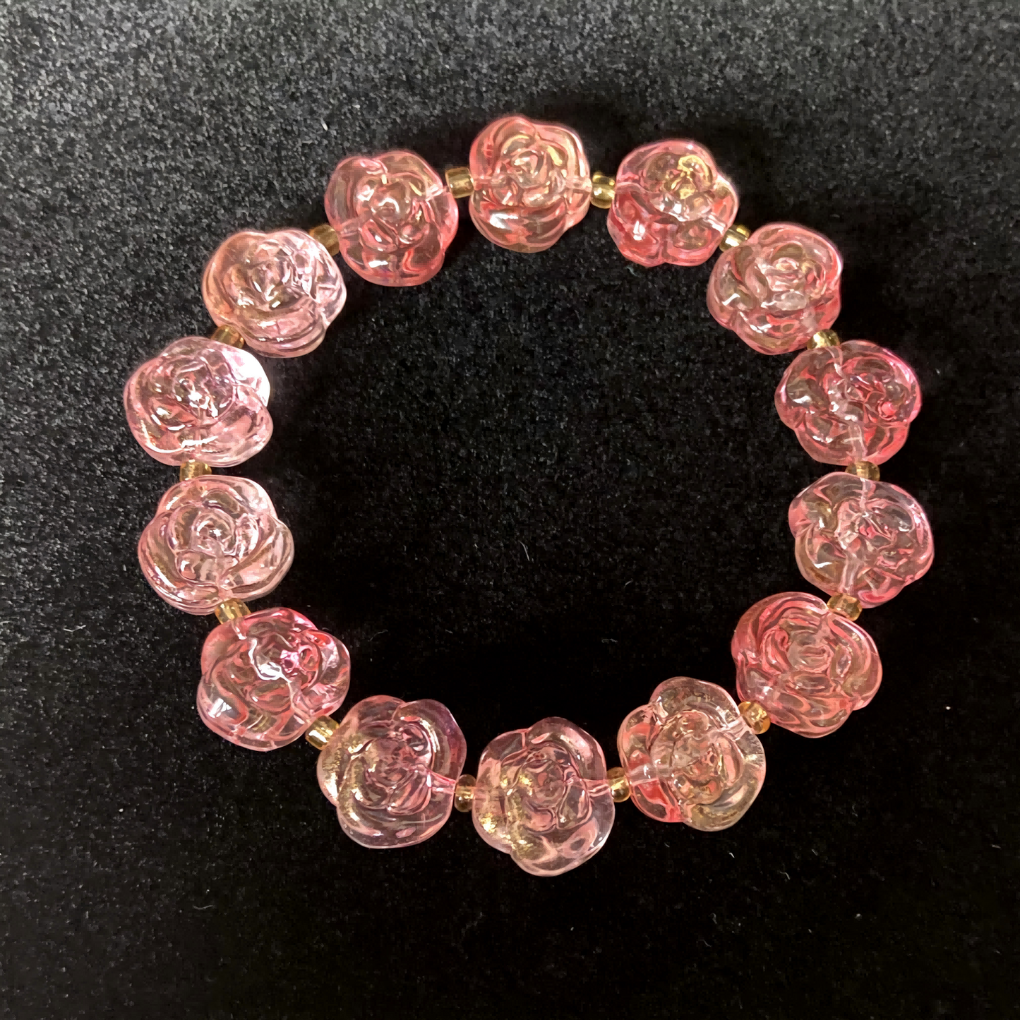 Pink Blossom of Yamdrok · Topaz Sacred Lake Bracelet – Love Energy & Spiritual Renewal