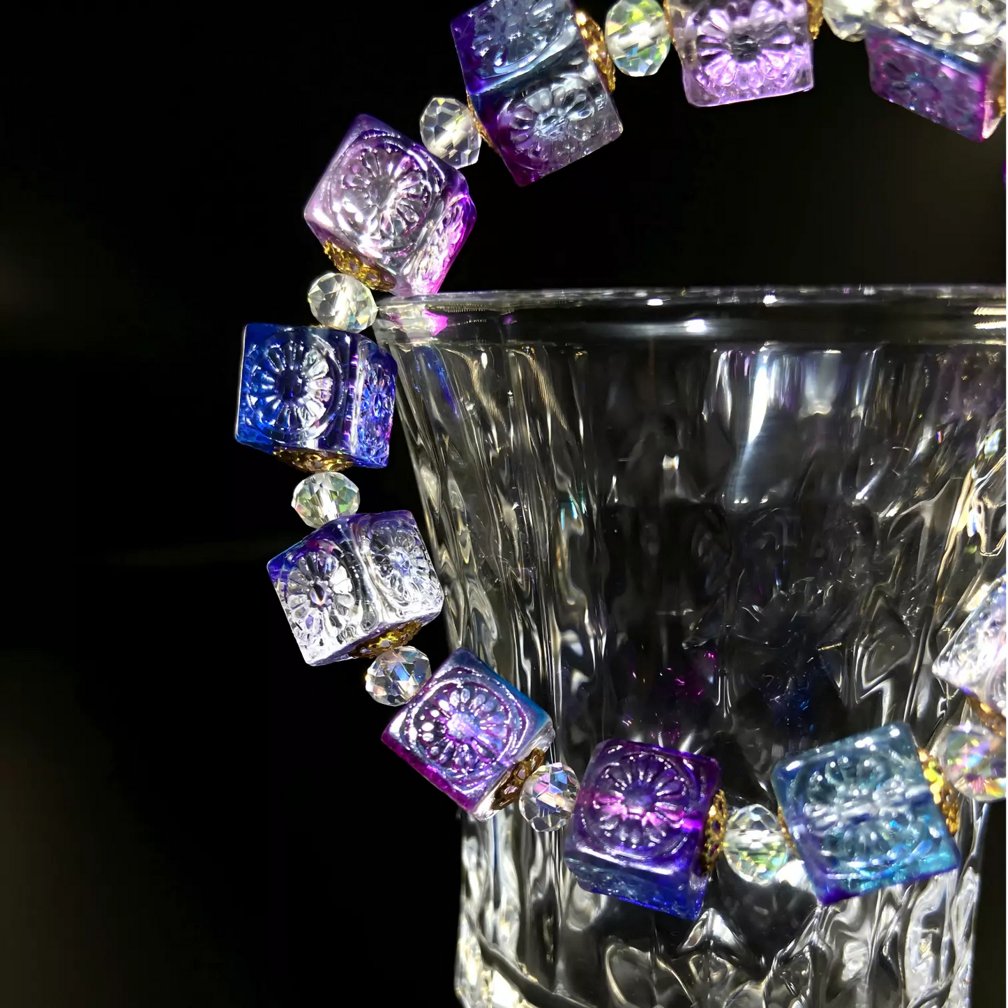 Oriental Spiritual Jewelry – Tibetan Fire-Ritual Empowered Snow Lotus Bracelet