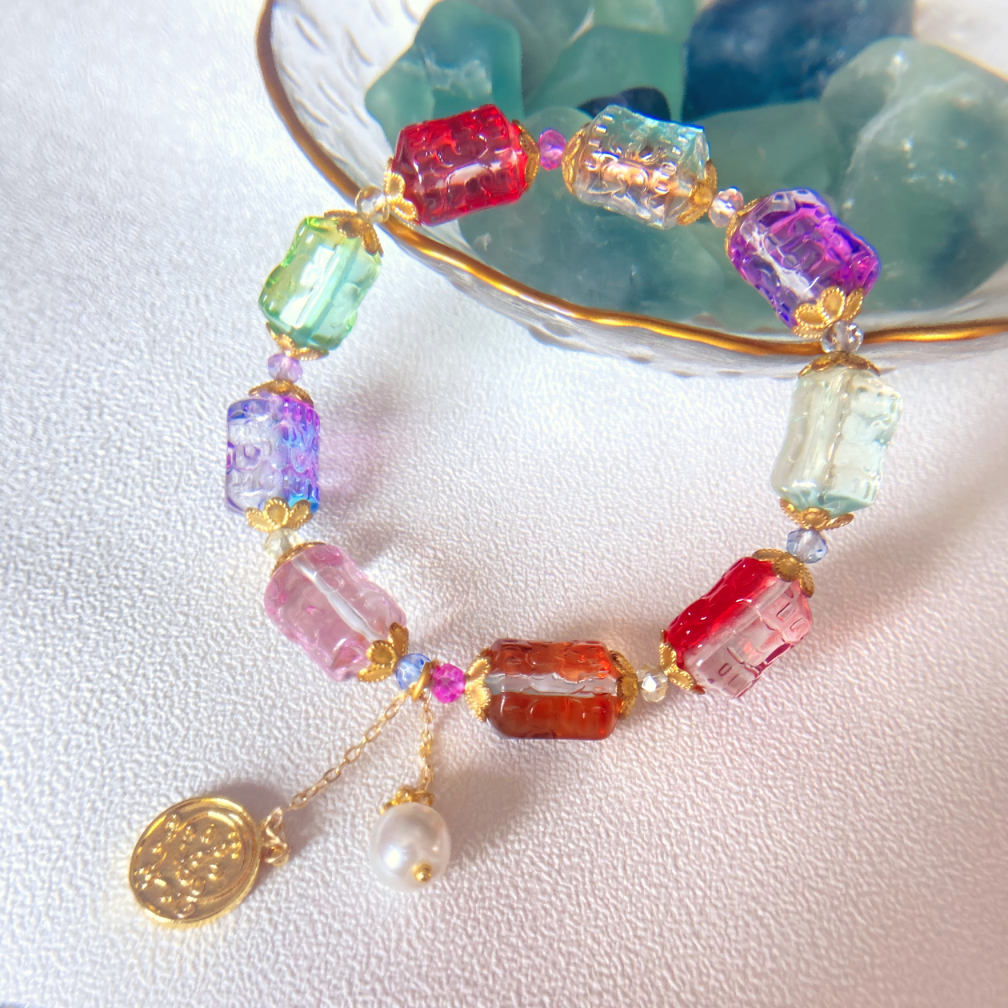 Sacred Fire Ritual Blessed Bracelet – Spiritual Jewelry for Aura Cleansing, Healing Energy, Mindfulness & Inner Peace