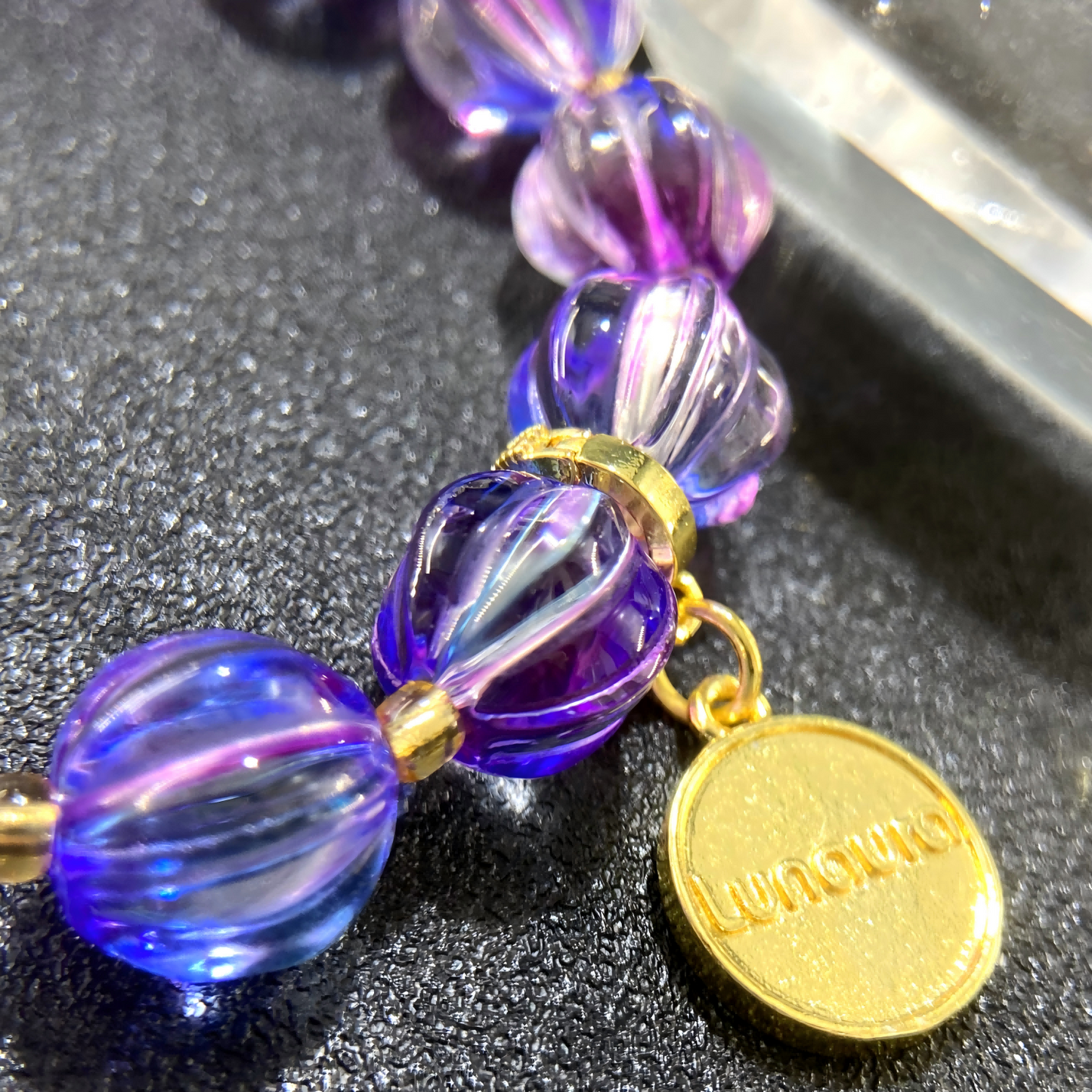 Mystic Oriental Bracelet – Temple Fire Consecrated Pumpkin Beads for Meditation & Protection