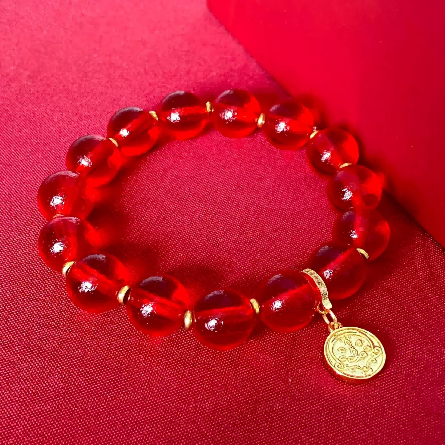 Red Sirius Divine Bead Bracelet– Purifier of Negative Energies, Enhancer of Fortune