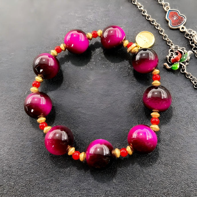 Fire-Consecrated Tara Buddah Dzi Bead Bracelet – Emotional Balance, Spiritual Protection & Good Fortune”