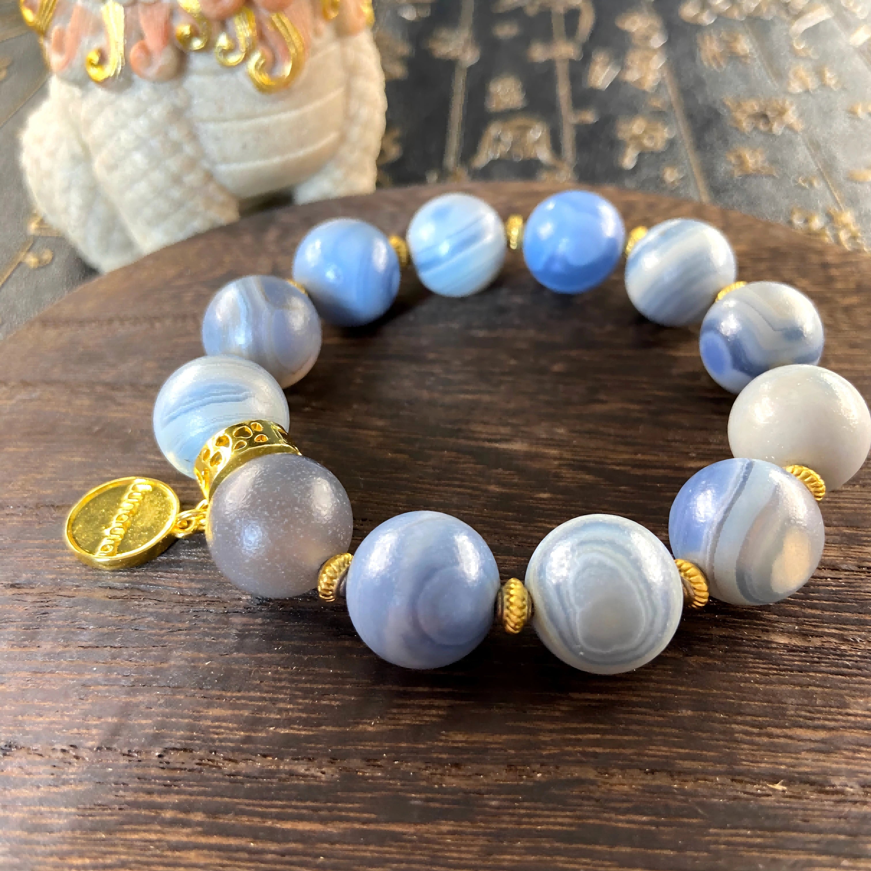 Blue Agate Bracelet – Healing