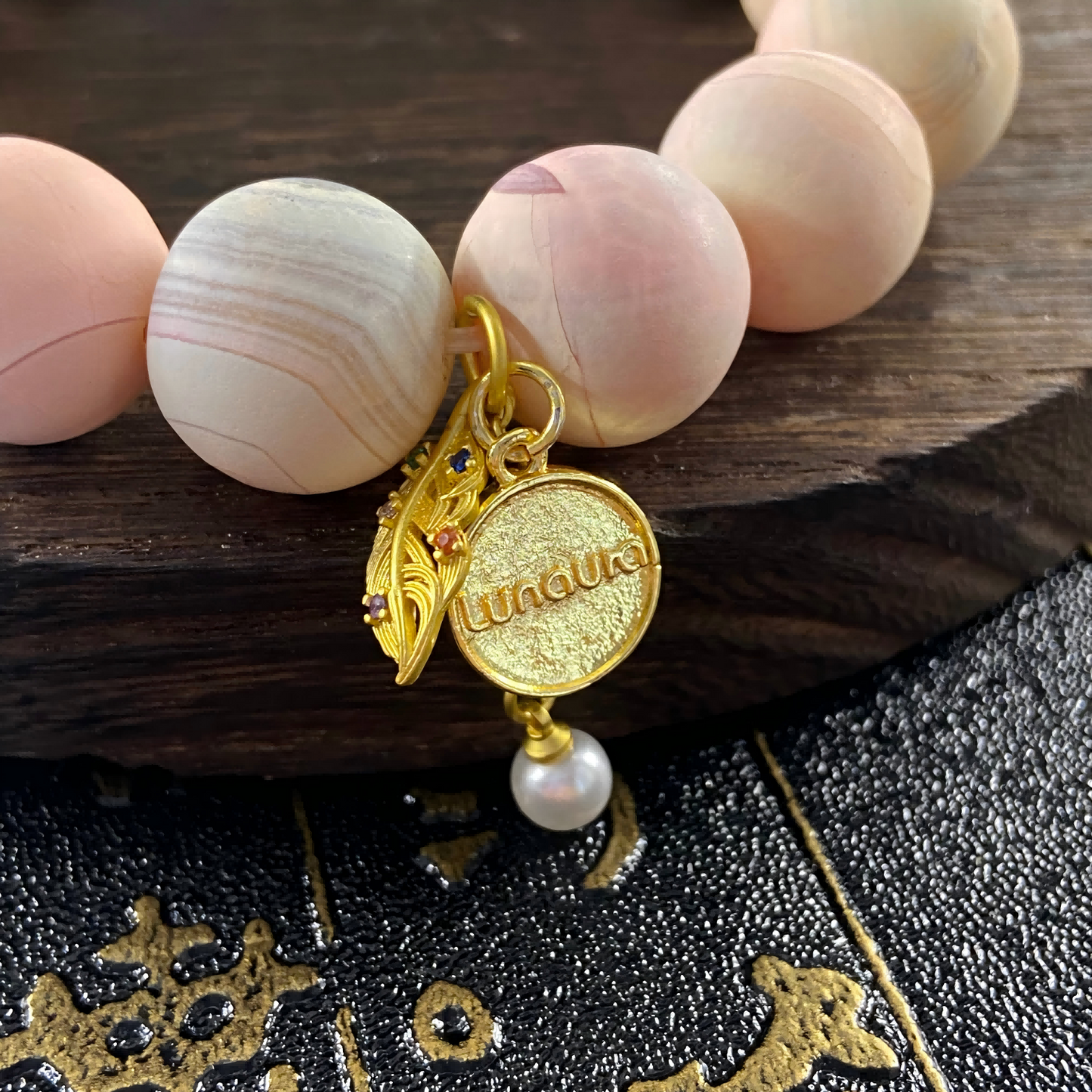 Pink Tara & Medicine Buddha Sacred Bead Bracelet | Symbol of Compassion, Healing & Protection