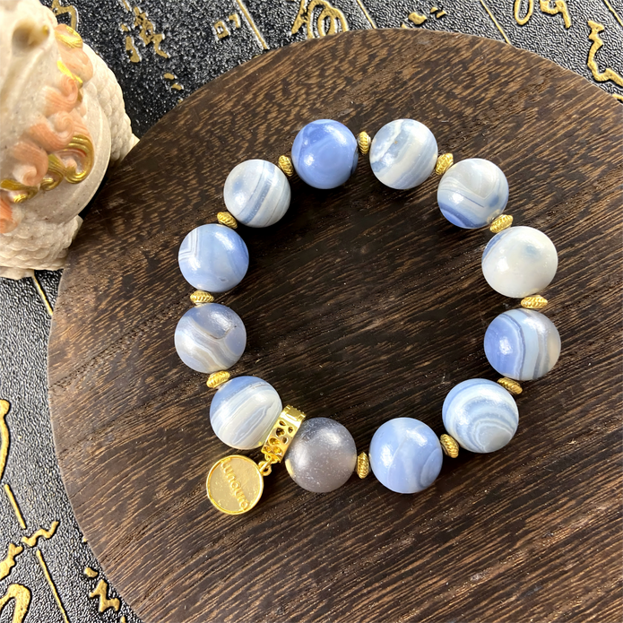 Blue Agate Bracelet – Healing