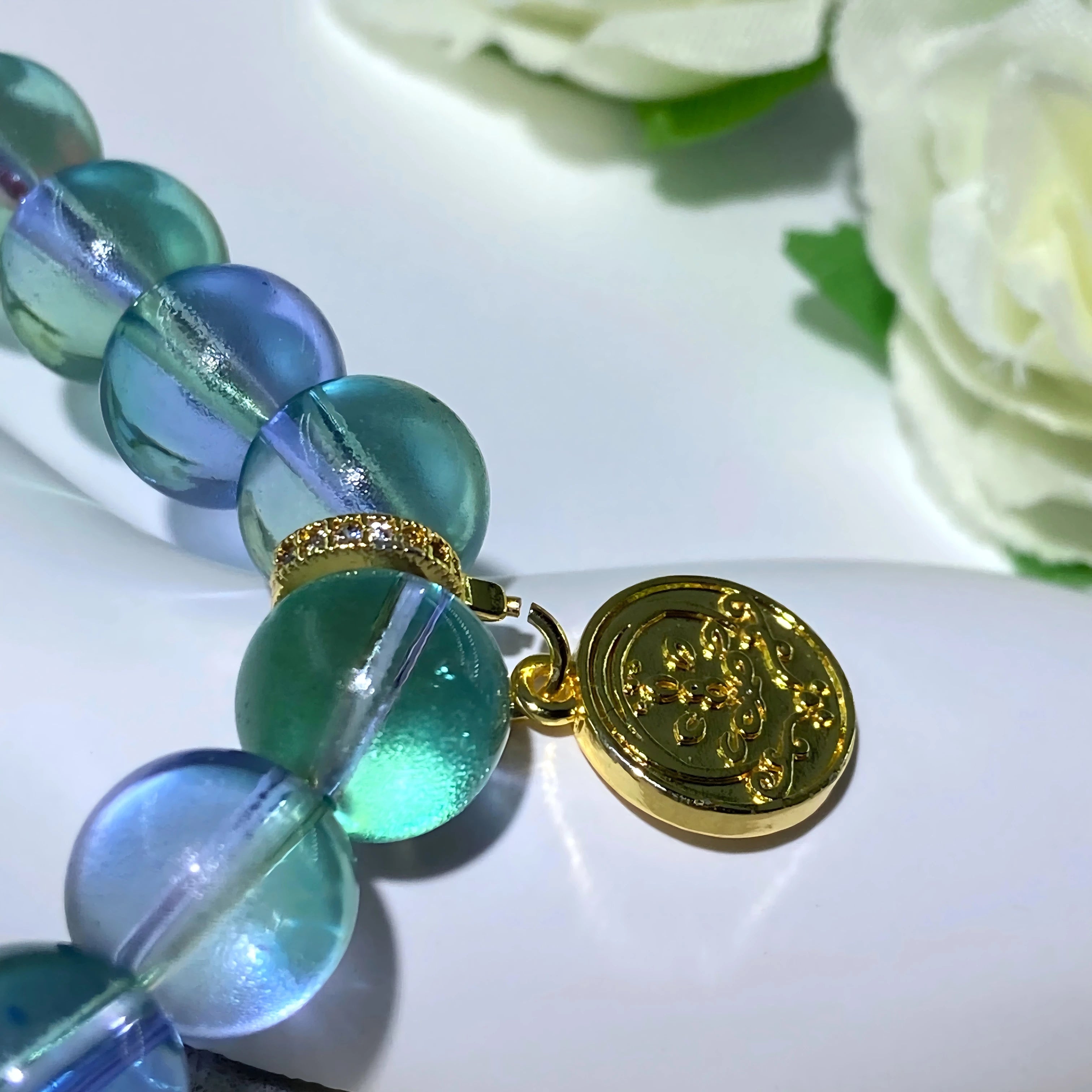 Blue Liuli Bracelet – Purification & Balance