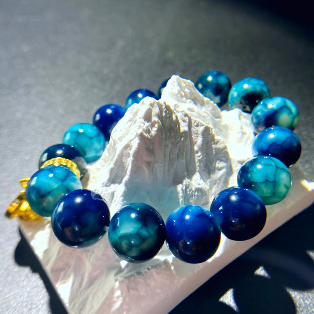 Blue Dragon Scale Bracelet - Harmony