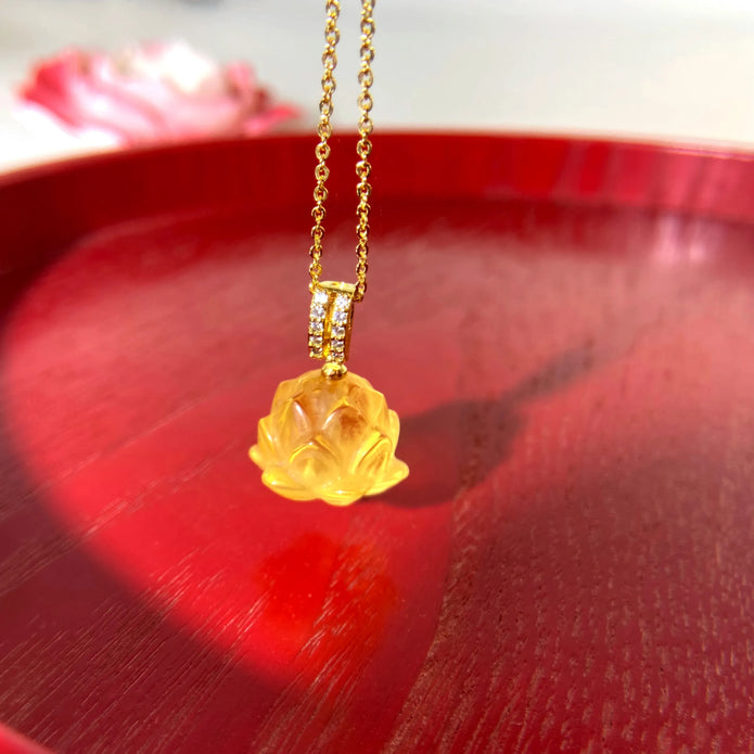 Yellow Sirius Meteorite Pendant Necklace – Cosmic Healing