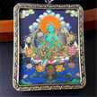 Green Tara Thangka Necklace - Healing