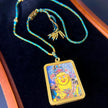 Yellow Jambhala Thangka Necklace - Wealth