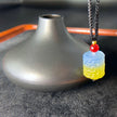 Colorful GlassPendant Necklace – Blessings