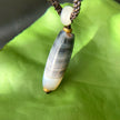 Grey Agate Pendant Necklace – Protection