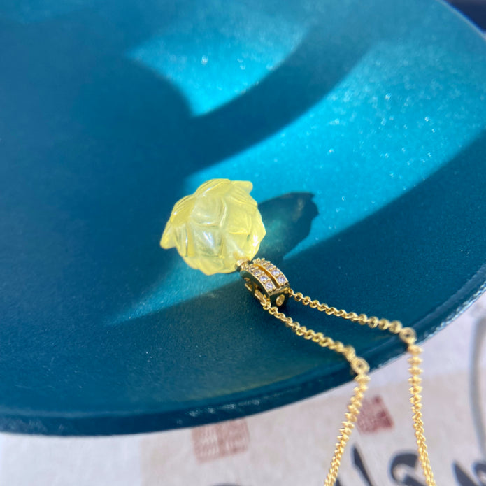 Yellow Sirius Meteorite Pendant Necklace – Cosmic Healing