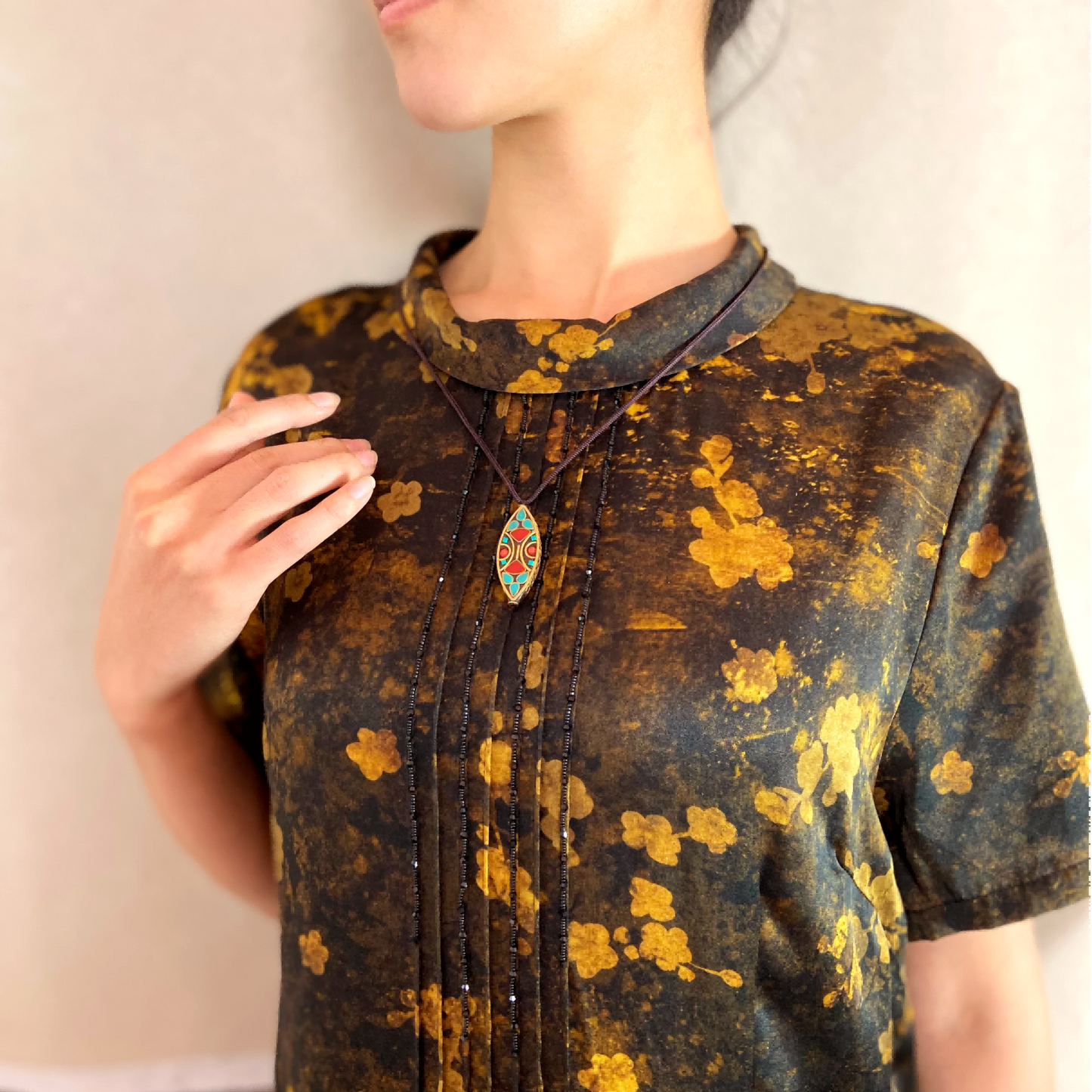 Mystic Tibetan Amulet Necklace – Handmade Nepalese Vintage Pendant for Spiritual Protection & Positive Energy