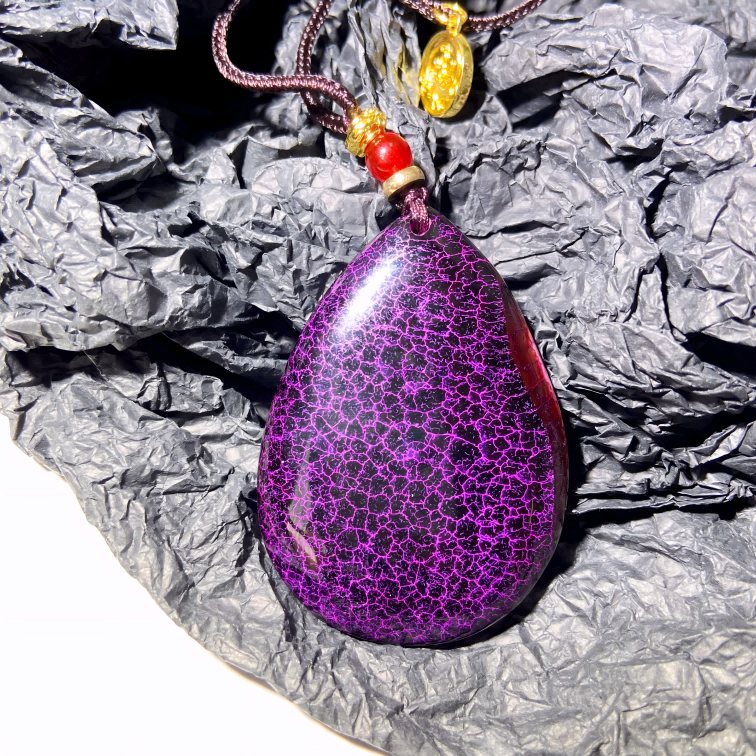 Dragon Scale Agate Pendant Necklace – Spiritual Protection Amulet for Energy Awakening & Inner Strength