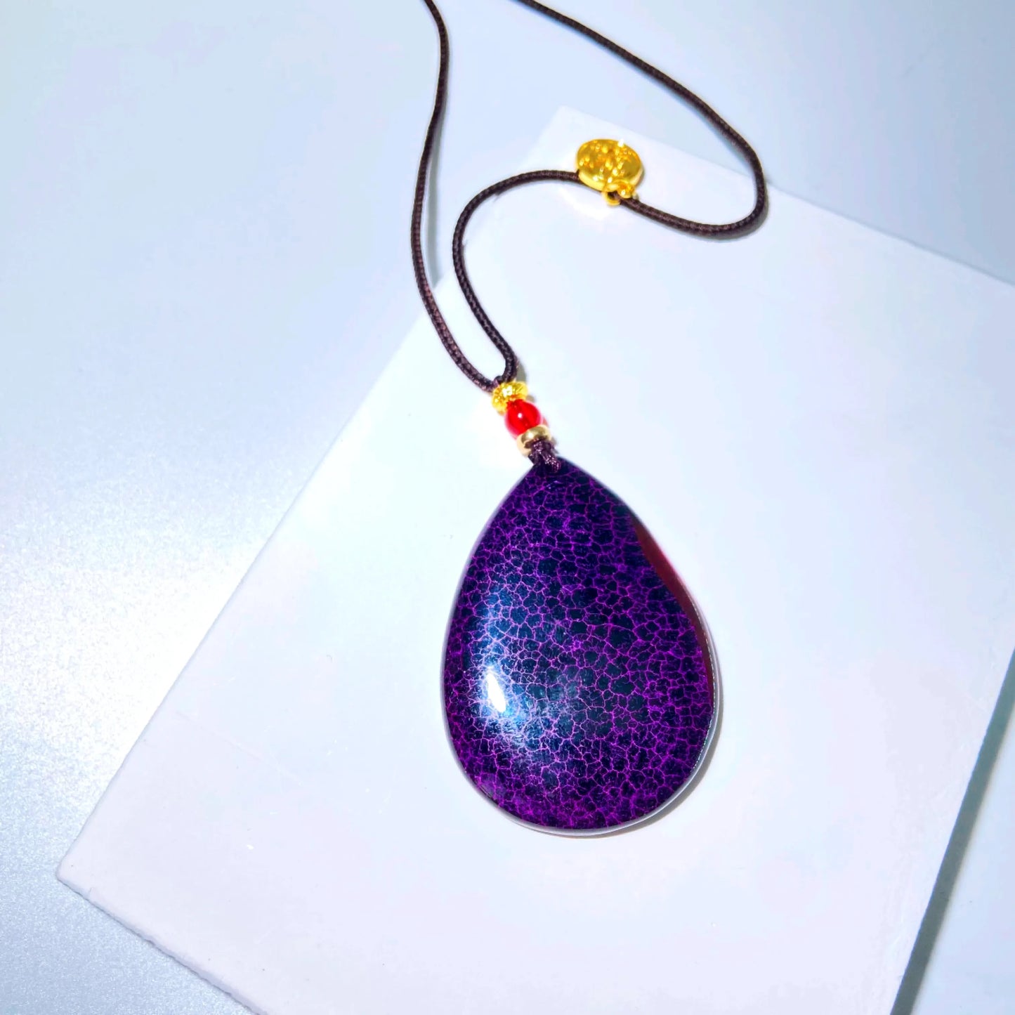 Dragon Scale Agate Pendant Necklace – Spiritual Protection Amulet for Energy Awakening & Inner Strength