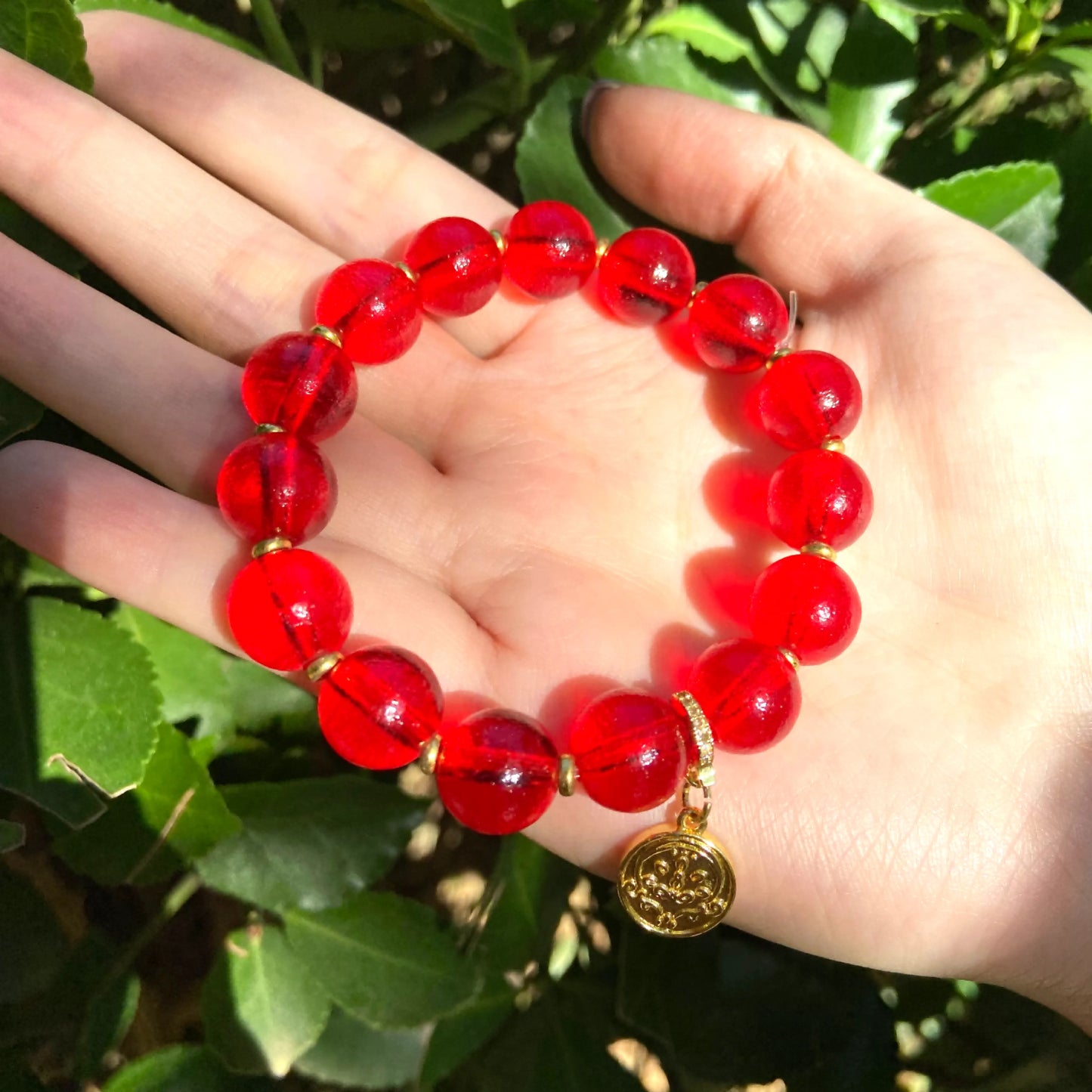 Red Sirius Divine Bead Bracelet– Purifier of Negative Energies, Enhancer of Fortune