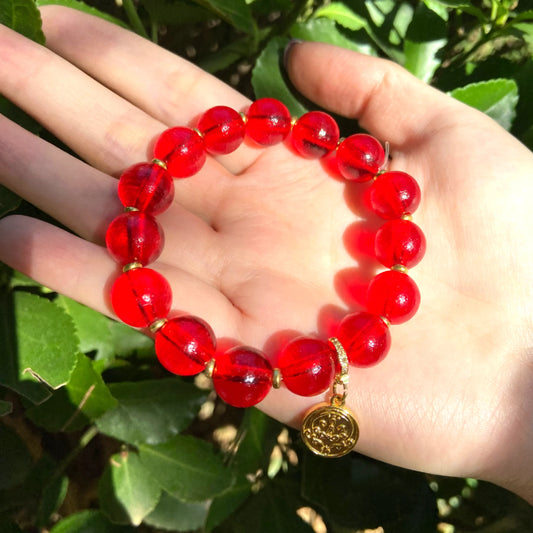 Red Sirius Divine Bead Bracelet– Purifier of Negative Energies, Enhancer of Fortune