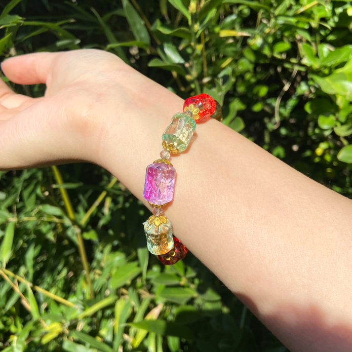 Rainbow Liuli Bracelet -  Healing