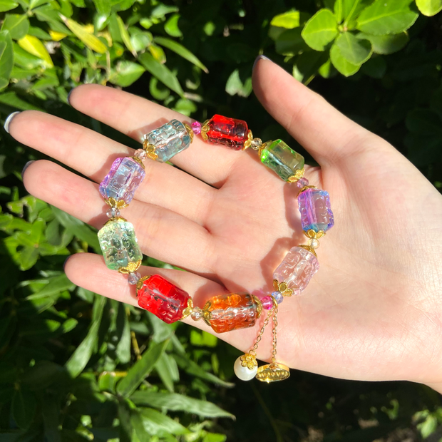 Rainbow Liuli Bracelet -  Healing