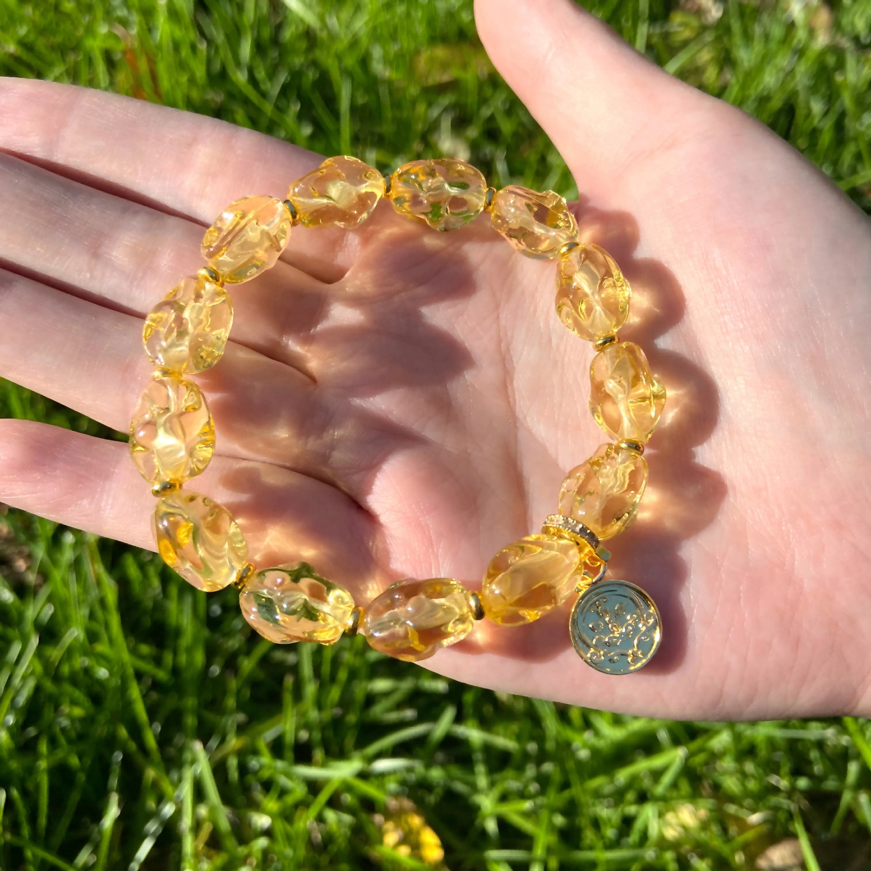 Yellow Liuli Bracelet - Blessing