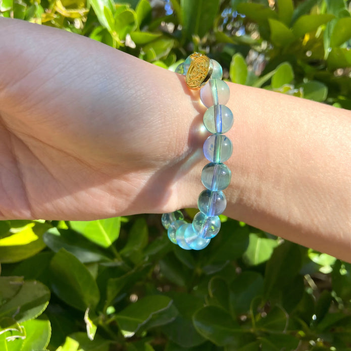 Blue Liuli Bracelet – Purification & Balance