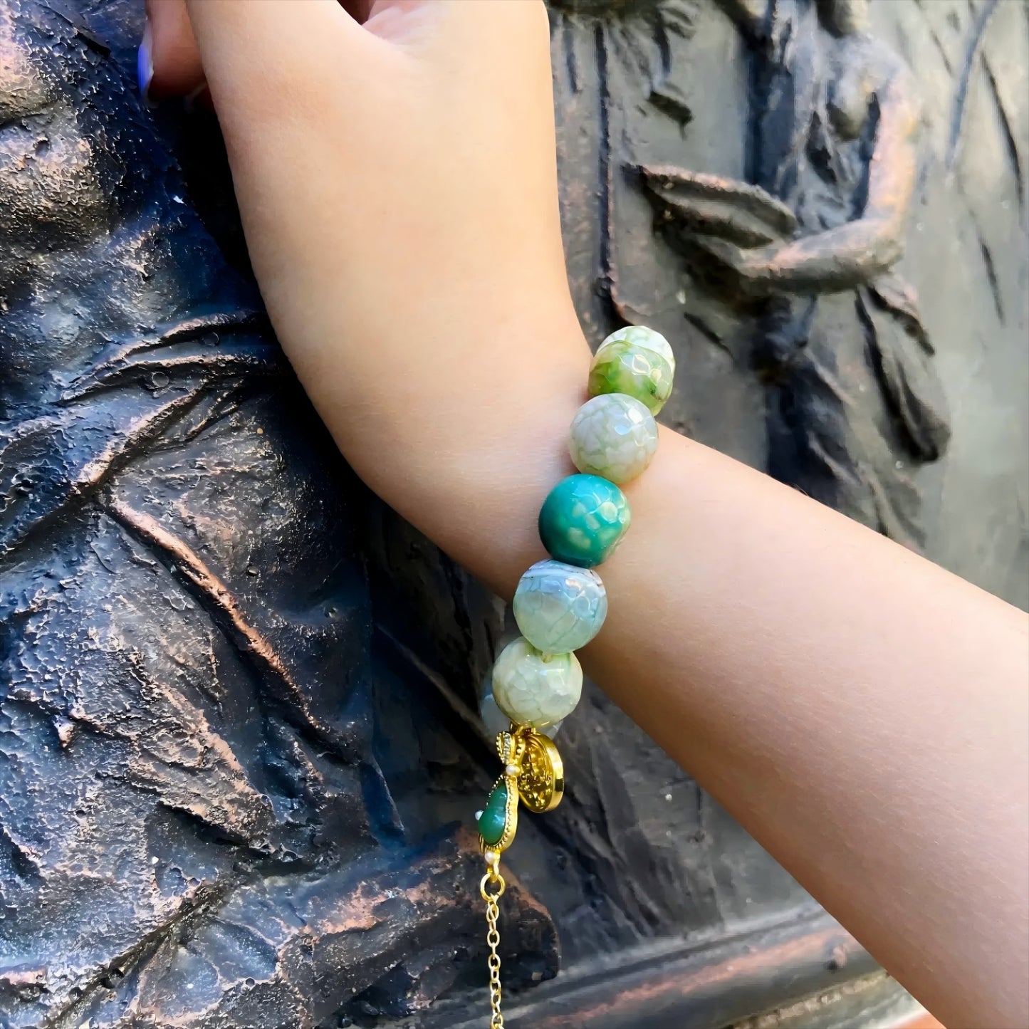 Green Agate Bracelet -Healing