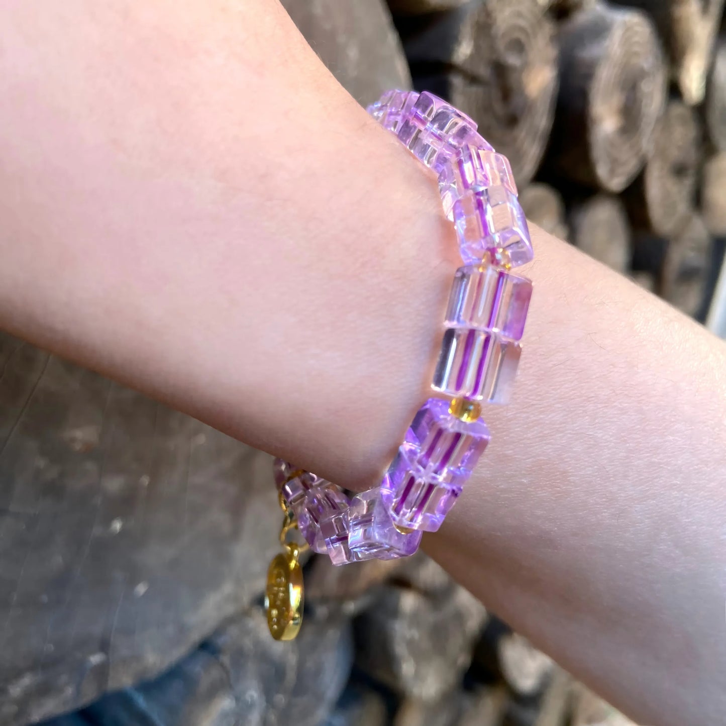 Heart of Yamdrok · Mystic Cube · Purple Liuli Energy Bracelet – Wisdom, Balance & Protection