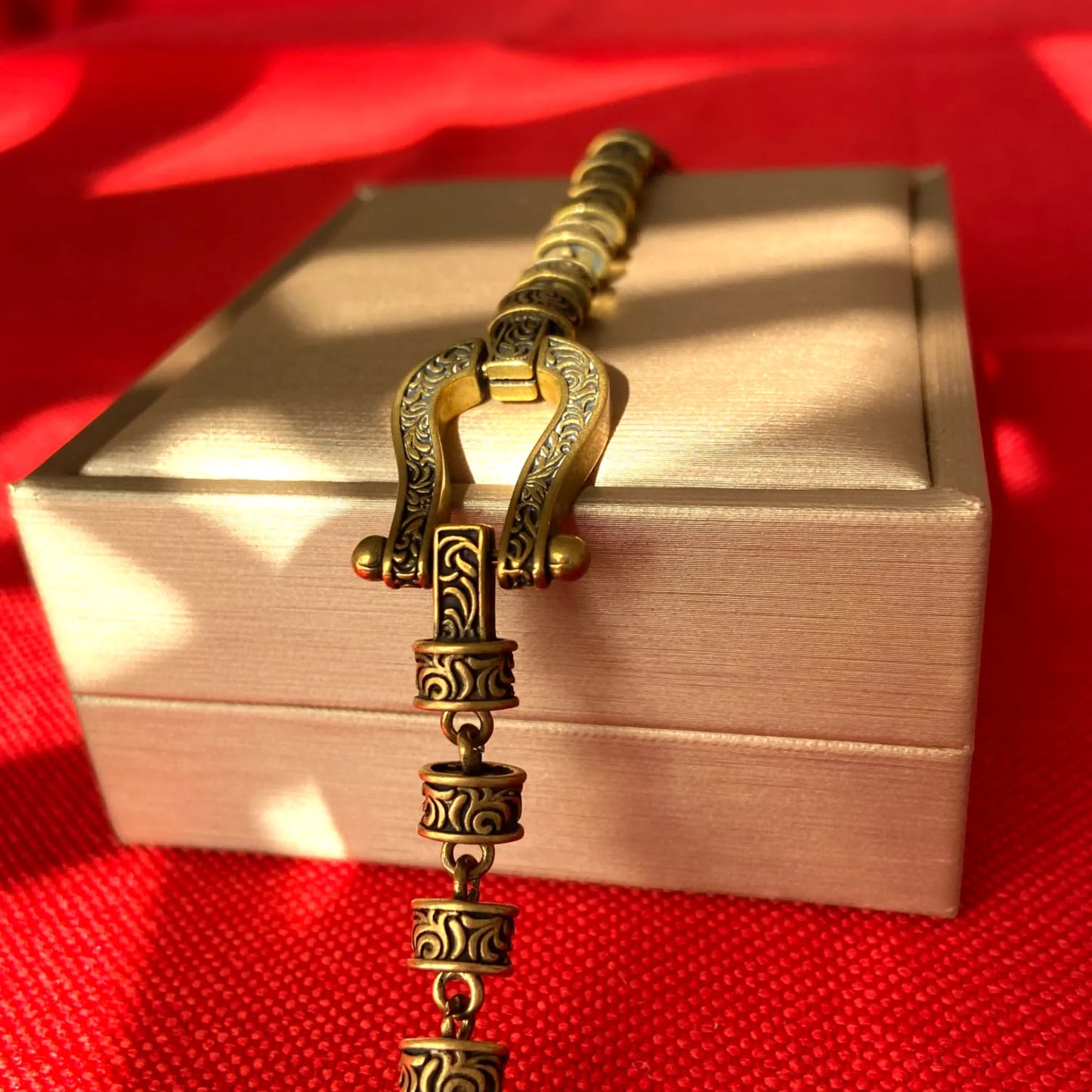 Handcrafted Brass Tang-Grass Bracelet – Cultural Charm & Protective Aura