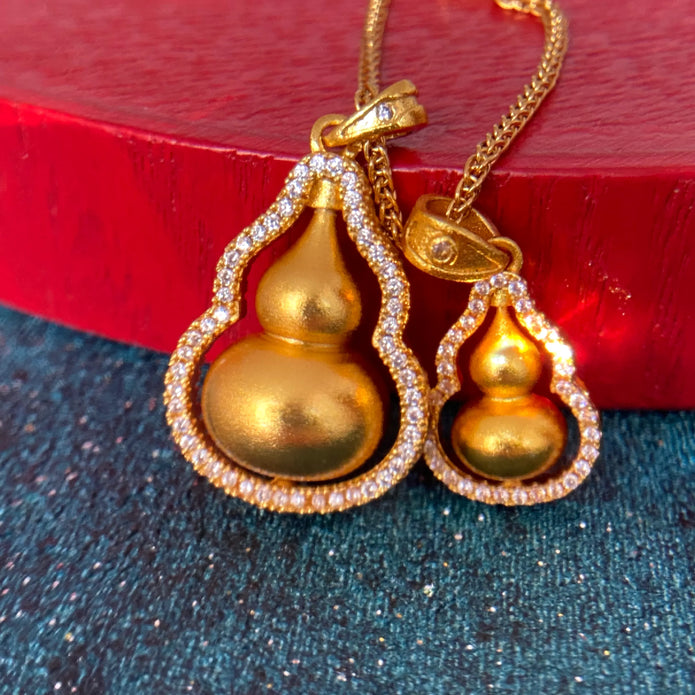 24K Gold Plated Pendant Necklace – Wealth