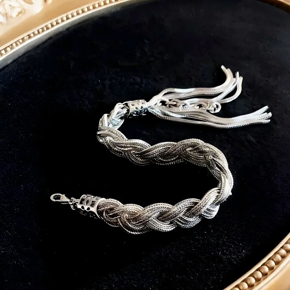 Silver Woven Bracelet - Cleansing