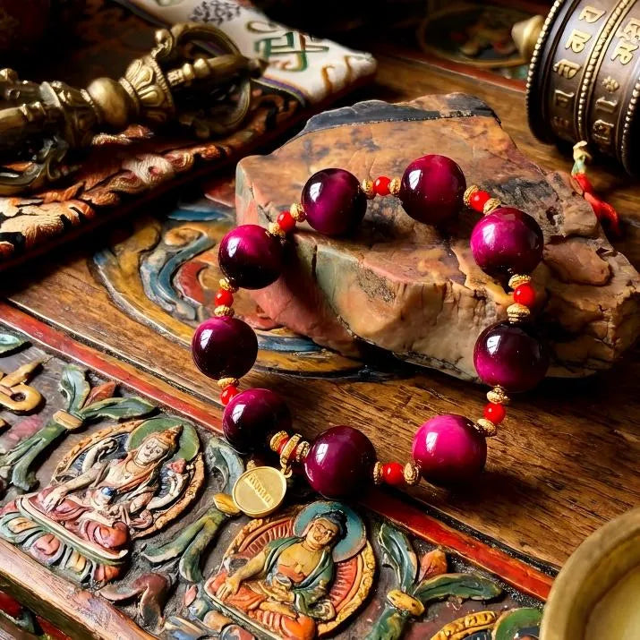 Rose-red Agate Bracelet - Healing