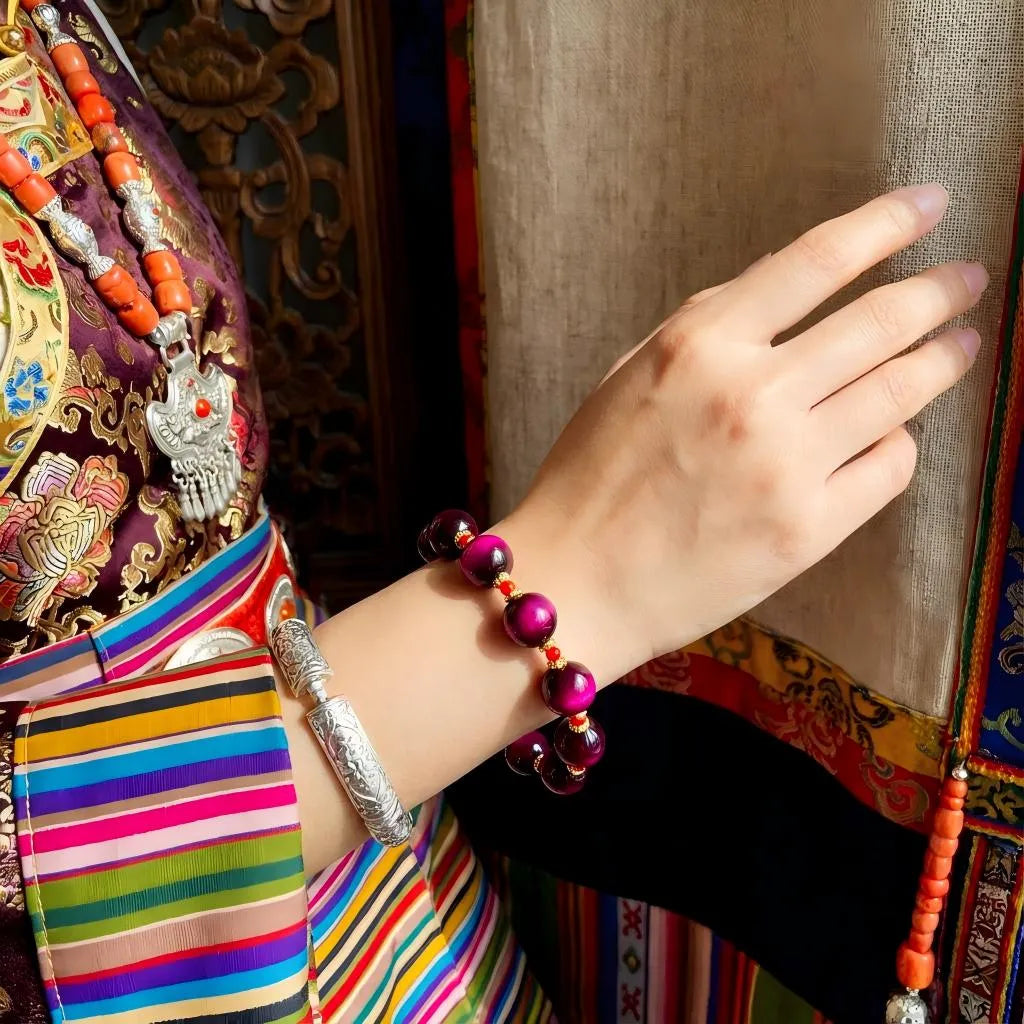 Rose-red Agate Bracelet - Healing