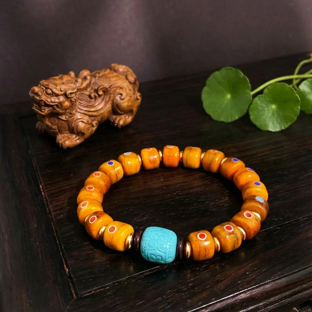 Yellow Yak Bone Bracelet - Power