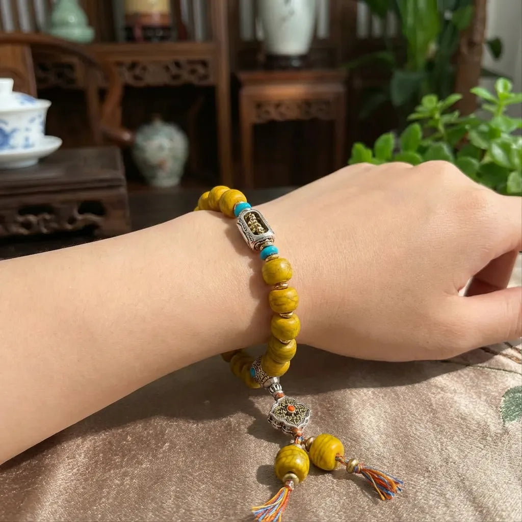 Yellow Yak Bone Bracelet - Power
