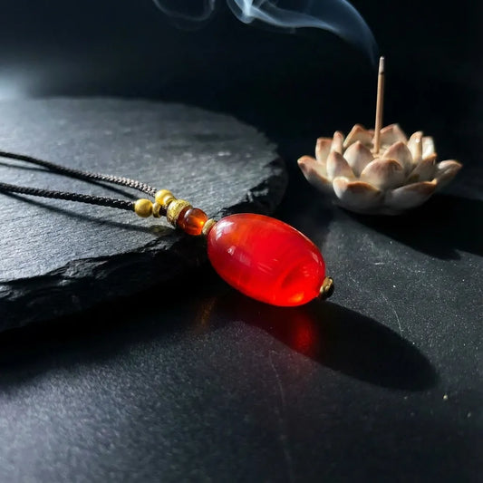 Red  Agate Pendant - Healing