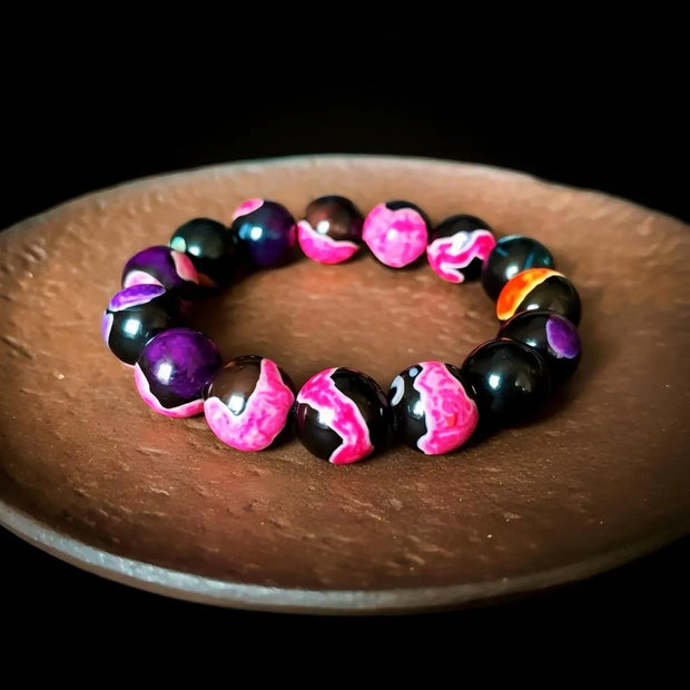 Multicolor Agate Bracelet – Luck