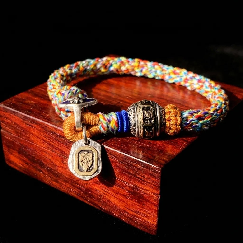 Multi-colored Woven Bracelet - Wealth