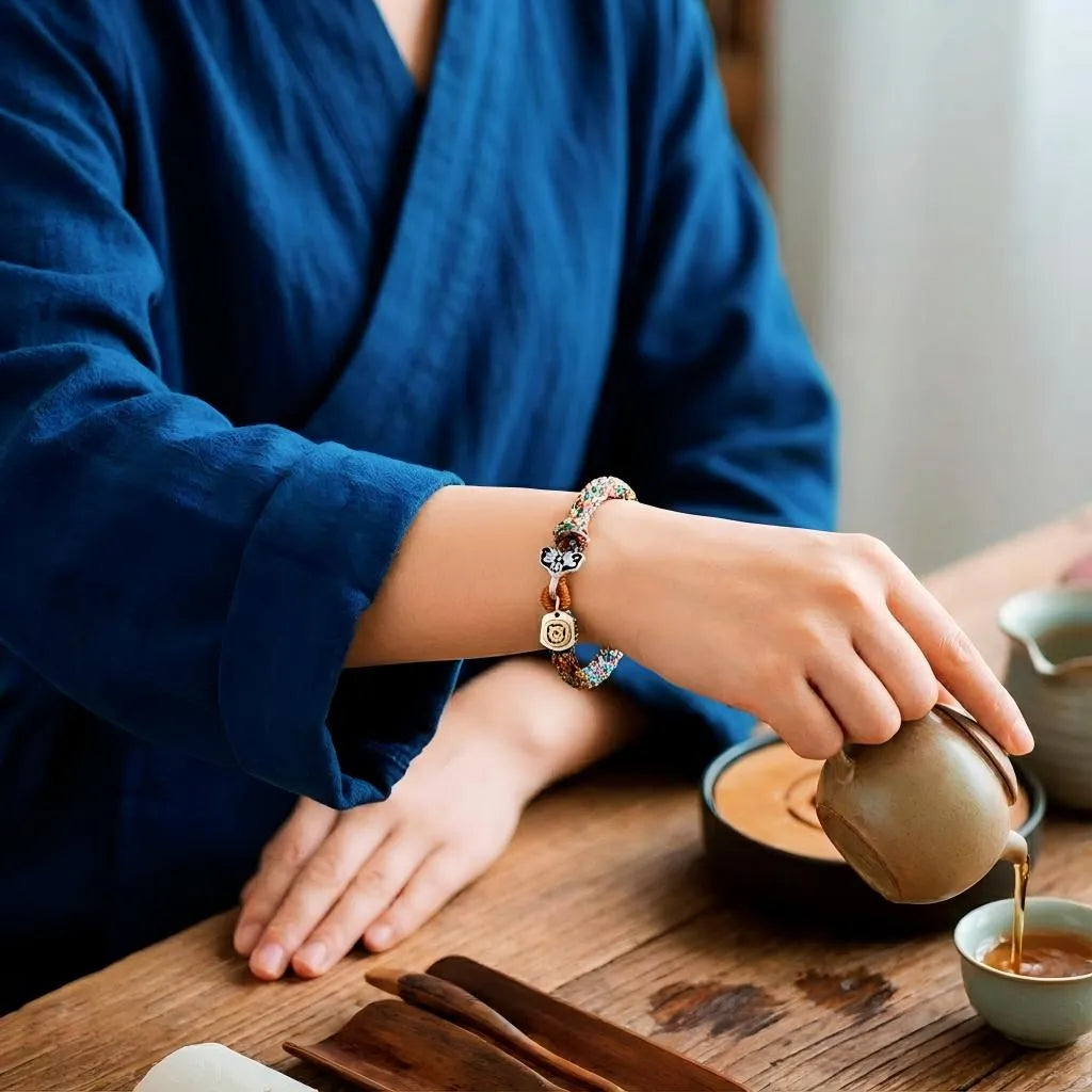 Multi-colored Woven Bracelet - Wealth